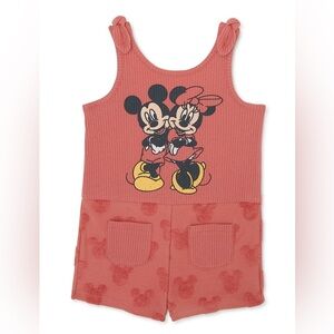 Disney Junior | Minnie And Mickey Mouse | 5T Coral Romper